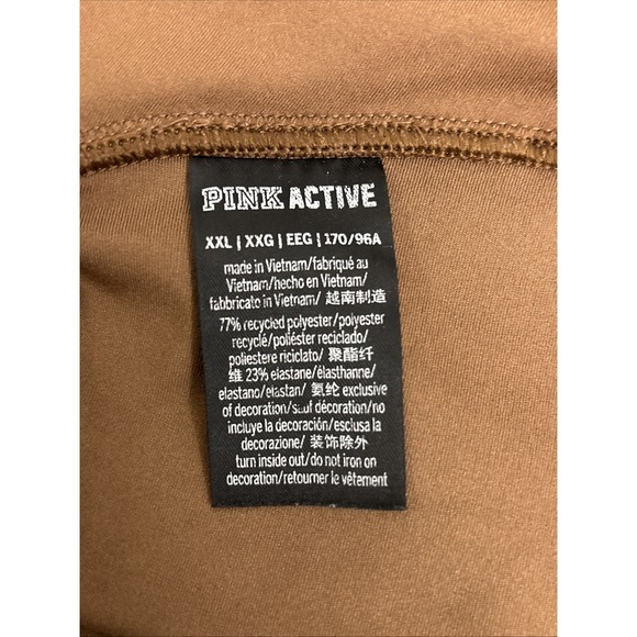 Pink Active Victoria Secret Women's Biker Shorts XXL Brown / Pink - Picture 6 of 7